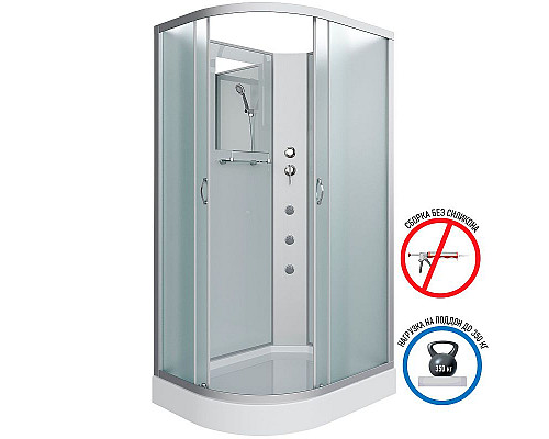 Приобрести Душевая кабина Niagara Classic 120x80 R NG-3312-14RBKG с гидромассажем в магазине сантехники Santeh-Crystal.ru