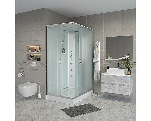 Приобрести Душевая кабина Niagara Classic 100х80 NG-43085-14QG с гидромассажем в магазине сантехники Santeh-Crystal.ru