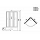 Купить Душевая кабина Niagara Classic 90x90 NG-6508-14F с гидромассажем в магазине сантехники Santeh-Crystal.ru