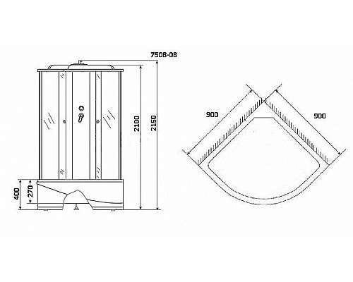 Santeh-Crystal.ru: Душевая кабина Niagara Eco 90x90 NG-7508-14 без гидромассажа Приобрести Душевая кабина Niagara Eco 90x90 NG-7508-14 без гидромассажа в магазине сантехники Santeh-Crystal.ru