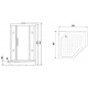 Заказать Душевая кабина Niagara Lux NG-7799WBK 90x90 без гидромассажа в магазине сантехники Santeh-Crystal.ru