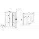 Купить Душевая кабина Niagara Premium 100x100 NG-6002-01GD с гидромассажем в магазине сантехники Santeh-Crystal.ru