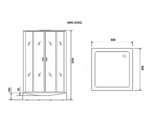 Santeh-Crystal.ru: Душевая кабина Niagara Premium 90x90 NG-6001-01GQ с гидромассажем Приобрести Душевая кабина Niagara Premium 90x90 NG-6001-01GQ с гидромассажем в магазине сантехники Santeh-Crystal.ru