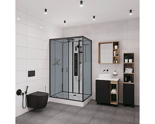 Santeh-Crystal.ru: Душевая кабина Niagara Premium 120x80 NG-6912-01GQL Black с гидромассажем Заказать Душевая кабина Niagara Premium 120x80 NG-6912-01GQL Black с гидромассажем в магазине сантехники Santeh-Crystal.ru