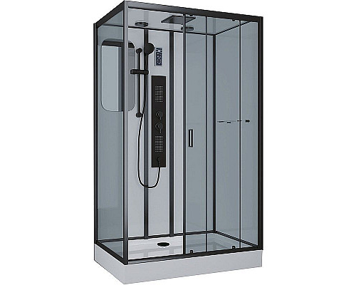 Santeh-Crystal.ru: Душевая кабина Niagara Premium 120x80 NG-6912-01GQR Black с гидромассажем Купить Душевая кабина Niagara Premium 120x80 NG-6912-01GQR Black с гидромассажем в магазине сантехники Santeh-Crystal.ru