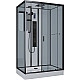 Купить Душевая кабина Niagara Premium 120x80 NG-6912-01GQR Black с гидромассажем в магазине сантехники Santeh-Crystal.ru