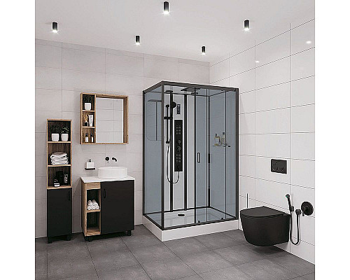 Santeh-Crystal.ru: Душевая кабина Niagara Premium 120x80 NG-6912-01GQR Black с гидромассажем Купить Душевая кабина Niagara Premium 120x80 NG-6912-01GQR Black с гидромассажем в магазине сантехники Santeh-Crystal.ru