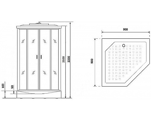 Santeh-Crystal.ru: Душевая кабина Niagara Premium 90x90 NG-6901-01D Black без гидромассажа Купить Душевая кабина Niagara Premium 90x90 NG-6901-01D Black без гидромассажа в магазине сантехники Santeh-Crystal.ru