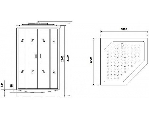 Santeh-Crystal.ru: Душевая кабина Niagara Premium 100x100 NG-6902-01D Black без гидромассажа Заказать Душевая кабина Niagara Premium 100x100 NG-6902-01D Black без гидромассажа в магазине сантехники Santeh-Crystal.ru