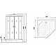 Заказать Душевая кабина Niagara Premium 100x100 NG-6902-01D Black без гидромассажа в магазине сантехники Santeh-Crystal.ru