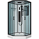 Купить Душевая кабина Niagara Premium 90x90 NG-6901-01GD Black с гидромассажем в магазине сантехники Santeh-Crystal.ru