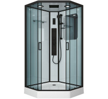 Душевая кабина Niagara Premium 100x100 NG-6902-01GD Black с гидромассажем