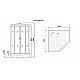 Заказать Душевая кабина Niagara Premium 100x100 NG-6902-01GD Black с гидромассажем в магазине сантехники Santeh-Crystal.ru