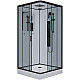 Приобрести Душевая кабина Niagara Premium 90x90 NG-6901-01GQ Black с гидромассажем в магазине сантехники Santeh-Crystal.ru