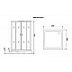 Приобрести Душевая кабина Niagara Premium 100x100 NG-6902-01GQ Black с гидромассажем в магазине сантехники Santeh-Crystal.ru