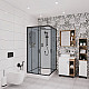Заказать Душевая кабина Niagara Premium 90x90 NG-6901-01Q Black без гидромассажа в магазине сантехники Santeh-Crystal.ru