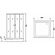 Купить Душевая кабина Niagara Premium 100x100 NG-6902-01Q Black без гидромассажа в магазине сантехники Santeh-Crystal.ru