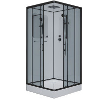 Душевая кабина Niagara Premium 100x100 NG-6902-01Q Black без гидромассажа