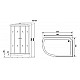 Купить Душевая кабина Niagara Ultra NG-903-01R 120x80 с гидромассажем в магазине сантехники Santeh-Crystal.ru