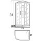 Купить Душевая кабина River Dunay 120x90 ТН L 10000003134 с поддоном в магазине сантехники Santeh-Crystal.ru