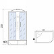 Заказать Душевая кабина River Dunay XL 110x80 MT L 10000006192 с гидромассажем в магазине сантехники Santeh-Crystal.ru