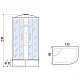 Заказать Душевая кабина River Dunay XL 120x90 MT R 10000006178 с гидромассажем в магазине сантехники Santeh-Crystal.ru