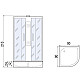 Заказать Душевая кабина River Rein 90x90 МТ Б/К 10000002413 с поддоном в магазине сантехники Santeh-Crystal.ru
