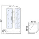 Купить Душевая кабина River Temza 100x100 ТН 10000001304 с поддоном в магазине сантехники Santeh-Crystal.ru