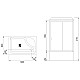 Заказать Душевая кабина Royal Bath BP 120х80 RB8120BP1-M-R без гидромассажа в магазине сантехники Santeh-Crystal.ru
