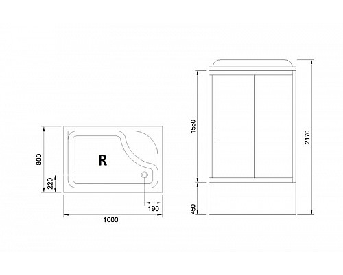 Santeh-Crystal.ru: Душевая кабина Royal Bath BP 100х80 RB8100BP6-WT-R без гидромассажа Заказать Душевая кабина Royal Bath BP 100х80 RB8100BP6-WT-R без гидромассажа в магазине сантехники Santeh-Crystal.ru
