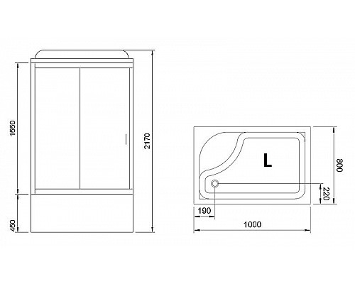 Santeh-Crystal.ru: Душевая кабина Royal Bath 100x80 RB8100BP5-WC-L без гидромассажа Купить Душевая кабина Royal Bath 100x80 RB8100BP5-WC-L без гидромассажа в магазине сантехники Santeh-Crystal.ru