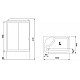 Купить Душевая кабина Royal Bath 100x80 RB8100BP5-WC-L без гидромассажа в магазине сантехники Santeh-Crystal.ru