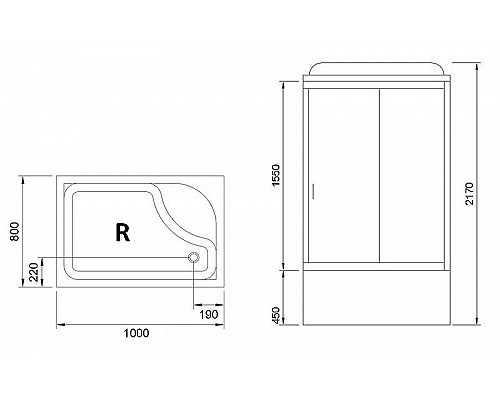 Santeh-Crystal.ru: Душевая кабина Royal Bath 100x80 RB8100BP5-WT-R без гидромассажа Купить Душевая кабина Royal Bath 100x80 RB8100BP5-WT-R без гидромассажа в магазине сантехники Santeh-Crystal.ru