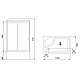 Приобрести Душевая кабина Royal Bath 120x80 RB8120BP5-WC-L без гидромассажа в магазине сантехники Santeh-Crystal.ru