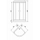 Приобрести Душевая кабина Royal Bath 90х90 RB-EKO90HK-BT без гидромассажа в магазине сантехники Santeh-Crystal.ru