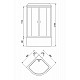 Купить Душевая кабина Royal Bath 90х90 RB-EKO90CK-WM без гидромассажа в магазине сантехники Santeh-Crystal.ru