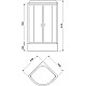 Купить Душевая кабина Royal Bath 100х100 RB-EKO100CK-WM без гидромассажа в магазине сантехники Santeh-Crystal.ru