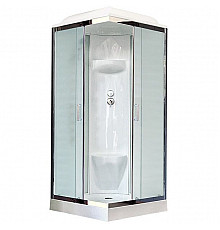 Душевая кабина Royal Bath HP 80х80 RB80HP6-WC-CH стекло матовое задняя стенка Белая