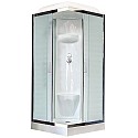 Душевая кабина Royal Bath HP 90х90 RB90HP6-WC-CH стекло матовое задняя стенка Белая