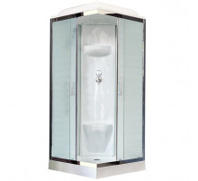 Душевая кабина Royal Bath HP 90х90 RB90HP6-WC-CH стекло матовое задняя стенка Белая