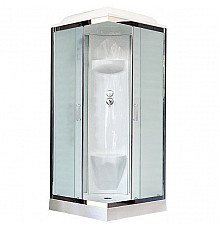 Душевая кабина Royal Bath HP 90х90 RB90HP6-WC-CH стекло матовое задняя стенка Белая