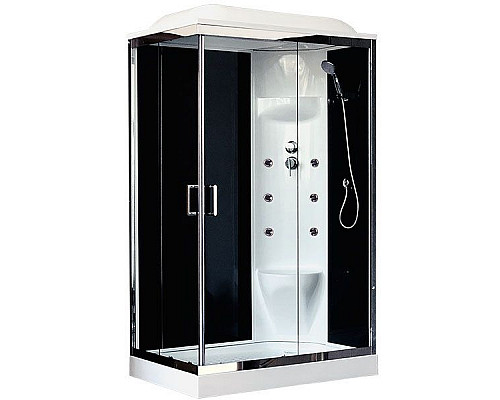 Santeh-Crystal.ru: Душевая кабина Royal Bath HP 120х80 RB8120HP7-BT-CH-R с гидромассажем стекло прозрачное задняя стенка Черная Заказать Душевая кабина Royal Bath HP 120х80 RB8120HP7-BT-CH-R с гидромассажем стекло прозрачное задняя стенка Черная в магазине сантехники Santeh-Crystal.ru