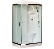 Душевая кабина Royal Bath HP 120х80 RB8120HP6-WT-CH-R стекло прозрачное задняя стенка Белая