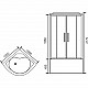 Заказать Душевая кабина Royal Bath NRW 100x100 RB100NRW-C-CH-P с паром с гидромассажем в магазине сантехники Santeh-Crystal.ru