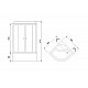 Купить Душевая кабина Royal Bath NRW 90x90 RB90NRW-T с гидромассажем в магазине сантехники Santeh-Crystal.ru