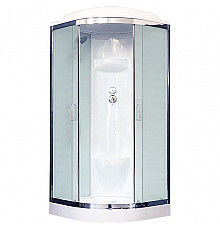 Душевая кабина Royal Bath НК 90x90 RB90HK6-WC-CH стекло матовое задняя стенка Белая