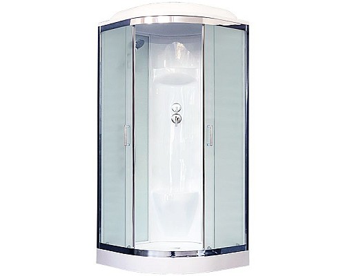 Заказать Душевая кабина Royal Bath НК 90x90 RB90HK6-WC-CH стекло матовое задняя стенка Белая в магазине сантехники Santeh-Crystal.ru