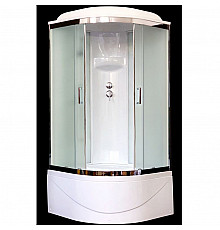 Душевая кабина Royal Bath НК RB90HK1-T-CH 90x90 стекло прозрачное задняя стенка Белая