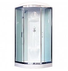 Душевая кабина Royal Bath НК 100x100 RB100HK6-WT-CH стекло прозрачное задняя стенка Белая