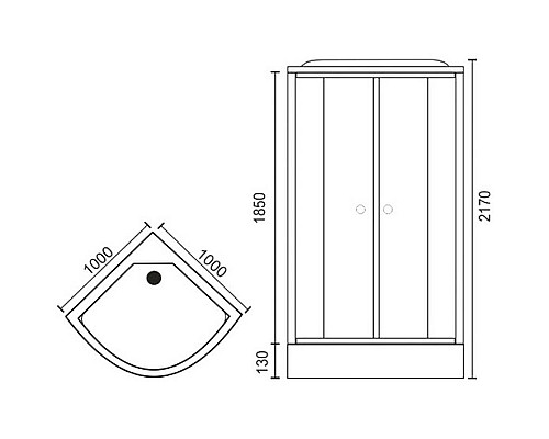 Приобрести Душевая кабина Royal Bath HK 100x100 RB100HK6-BT без гидромассажа в магазине сантехники Santeh-Crystal.ru